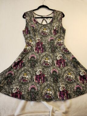 Disney Villans Print  Mini Dress Size XL